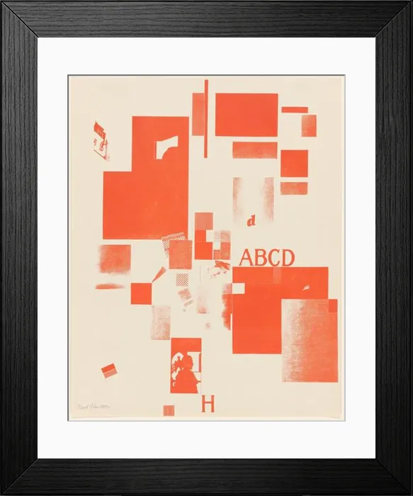 Framed Print : Untitled, no. 4 of 6 from the portfolio Merz 3 Framed Print : Untitled, no. 4 of 6 from the portfolio Merz 3