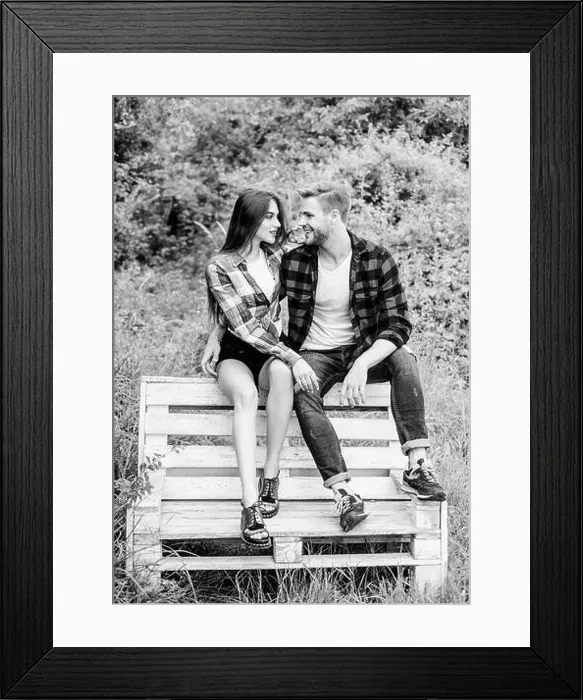 Framed Print : Boyfriend and girlfriend in love Framed Print : Boyfriend and girlfriend in love