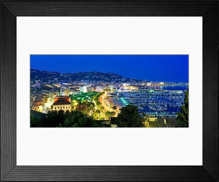 Framed Print : View on Cannes, France Framed Print : View on Cannes, France