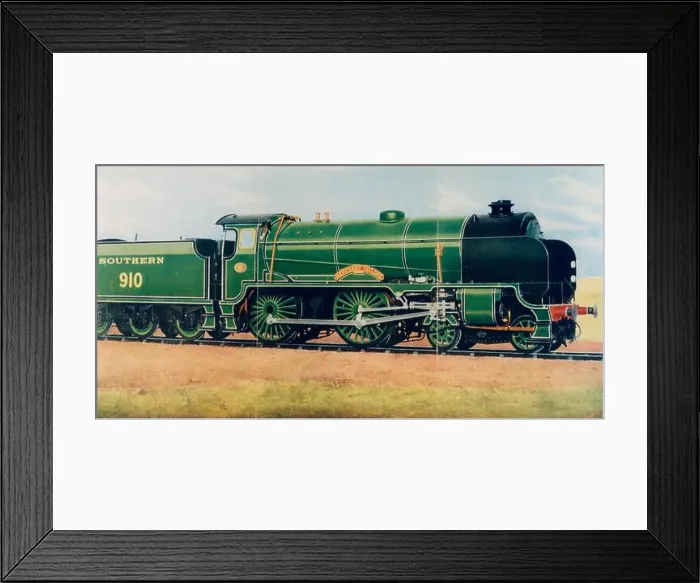 Framed Print : Merchant Taylors, 3 cylinder Express locomotive designed by R E L Maunsell, built at Eastleigh Works Framed Print : Merchant Taylors, 3 cylinder Express locomotive designed by R E L Maunsell, built at Eastleigh Works