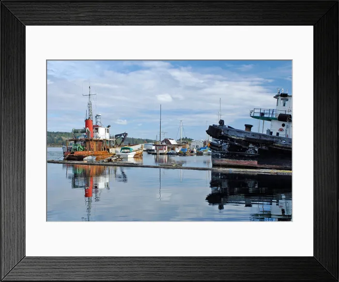 Framed Print : Ladysmith Marina and Harbour Vancouver Island BC Canada Framed Print : Ladysmith Marina and Harbour Vancouver Island BC Canada