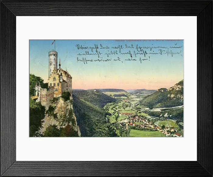 Framed Print : An image or description of Schloss Lichtenstein Framed Print : An image or description of Schloss Lichtenstein