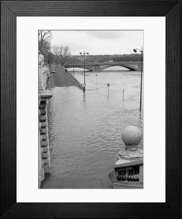 Framed Print : PARIS SEINE RIVER FLOOD - CRUE DE LA SEINE - PARIS STREET PHOTOGRAPHY - BLACK AND WHITE PHOTOGRAPHY - SILVER FILM © F Framed Print : PARIS SEINE RIVER FLOOD - CRUE DE LA SEINE - PARIS STREET PHOTOGRAPHY - BLACK AND WHITE PHOTOGRAPHY - SILVER FILM © F
