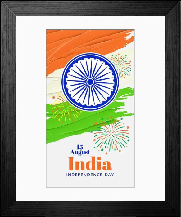 Framed Print : Happy Independence Day of India background. August 15 Framed Print : Happy Independence Day of India background. August 15