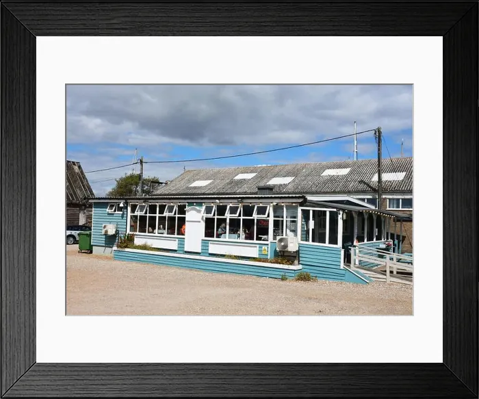 Framed Print : Cafe at Felixstowe Ferry, Felixstowe, Suffolk, UK Framed Print : Cafe at Felixstowe Ferry, Felixstowe, Suffolk, UK
