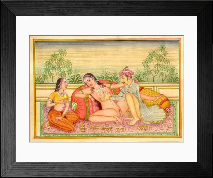 Framed Print : English: Kama Sutra Illustration Framed Print : English: Kama Sutra Illustration