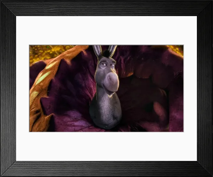 Framed Print : USA. Eddie Murphy in a scene from the (C)DreamWorks film: Shrek (2001) Framed Print : USA. Eddie Murphy in a scene from the (C)DreamWorks film: Shrek (2001)