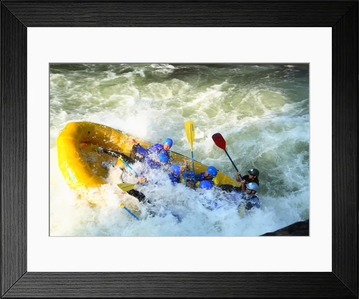 Framed Print : Whitewater rafters on the Upper Gauley River near Summersville WV Framed Print : Whitewater rafters on the Upper Gauley River near Summersville WV