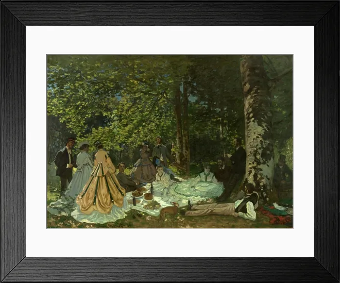 Framed Print : Claude Monet's Le déjeuner sur l'herbe (The Lunch on the Grass) Framed Print : Claude Monet's Le déjeuner sur l'herbe (The Lunch on the Grass)
