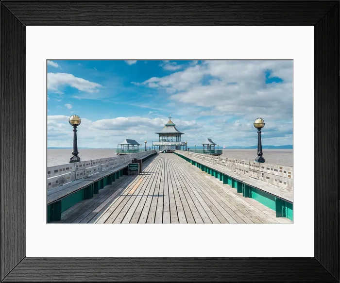 Framed Print : Clevedon Pier, Clevedon, Somerset, England Framed Print : Clevedon Pier, Clevedon, Somerset, England