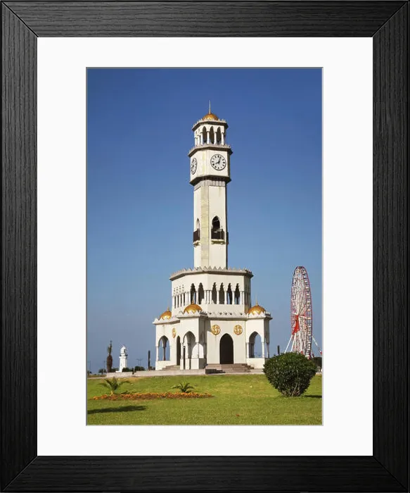 Framed Print : Chacha clock tower in Batumi. Autonomous Republic of Adjara. Georgia Framed Print : Chacha clock tower in Batumi. Autonomous Republic of Adjara. Georgia