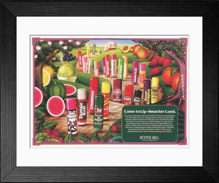 Framed Print : 1979 Bonne-Bell Lip Smacker ad Framed Print : 1979 Bonne-Bell Lip Smacker ad
