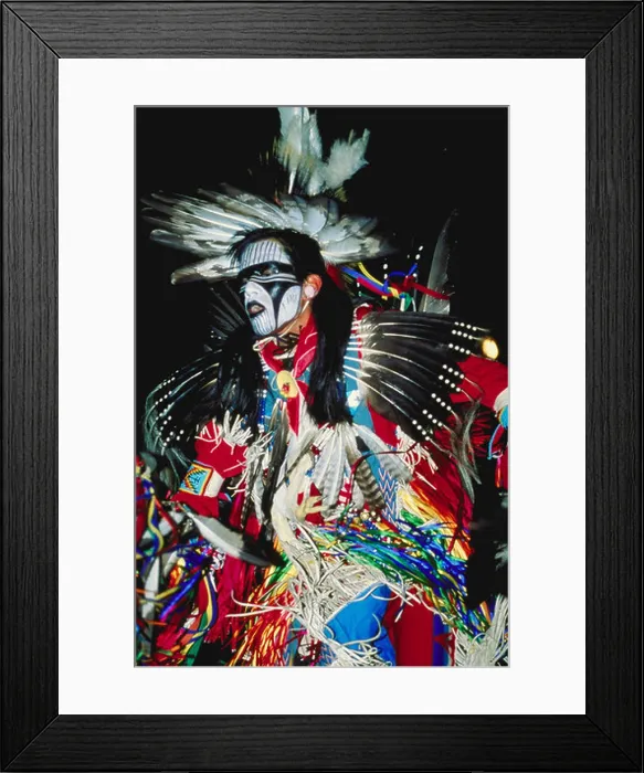 Framed Print : Men Fancy Dancer Standoff Powwow Alberta Framed Print : Men Fancy Dancer Standoff Powwow Alberta