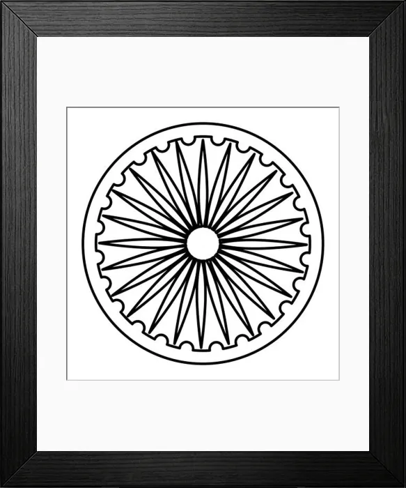 Framed Print : ashoka chakra indian emblem icon Framed Print : ashoka chakra indian emblem icon