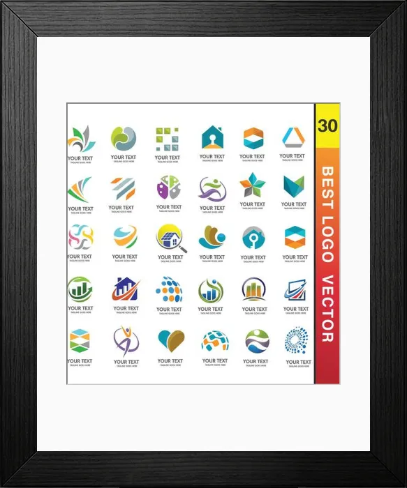 Framed Print : Business Corporate Logo Set Business Logo Design. Corporate Logo Design. Creative Business Logo Design Framed Print : Business Corporate Logo Set Business Logo Design. Corporate Logo Design. Creative Business Logo Design