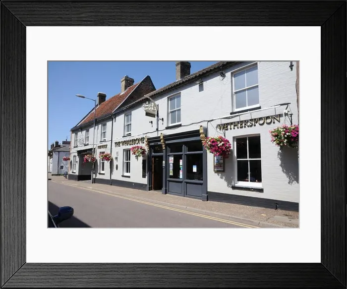 Framed Print : The Whalebone sign, Downham Market, Norfolk, was trading as early as the 1740's Framed Print : The Whalebone sign, Downham Market, Norfolk, was trading as early as the 1740's