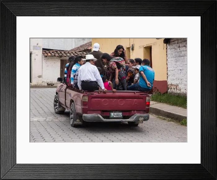 Framed Print : Several Quiche Mayan people, the women in traditonal dress Framed Print : Several Quiche Mayan people, the women in traditonal dress