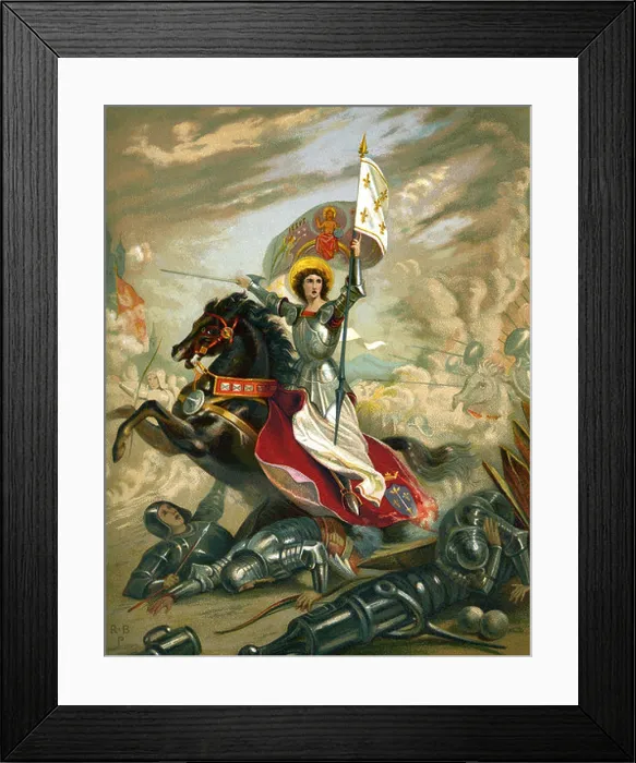 Framed Print : Joan of Arc on Horseback Framed Print : Joan of Arc on Horseback
