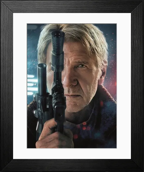 Framed Print : Star Wars: Episode VII - The Force Awakens Year : 2015 USA Director : J.J. Abrams Harrison Ford Movie poster (Art Work) Framed Print : Star Wars: Episode VII - The Force Awakens Year : 2015 USA Director : J.J. Abrams Harrison Ford Movie poster (Art Work)