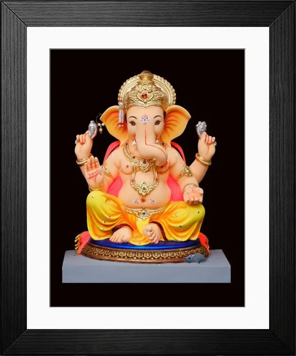Framed Print : Lord Ganpati colourful background for Ganesh Chaturthi festival, Happy Ganesh Chaturthi Greeting Card design Framed Print : Lord Ganpati colourful background for Ganesh Chaturthi festival, Happy Ganesh Chaturthi Greeting Card design