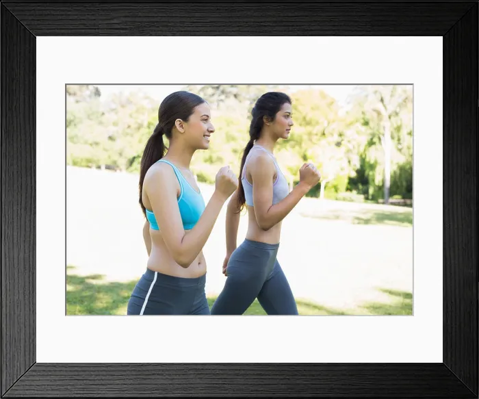 Framed Print : Sporty women jogging Framed Print : Sporty women jogging