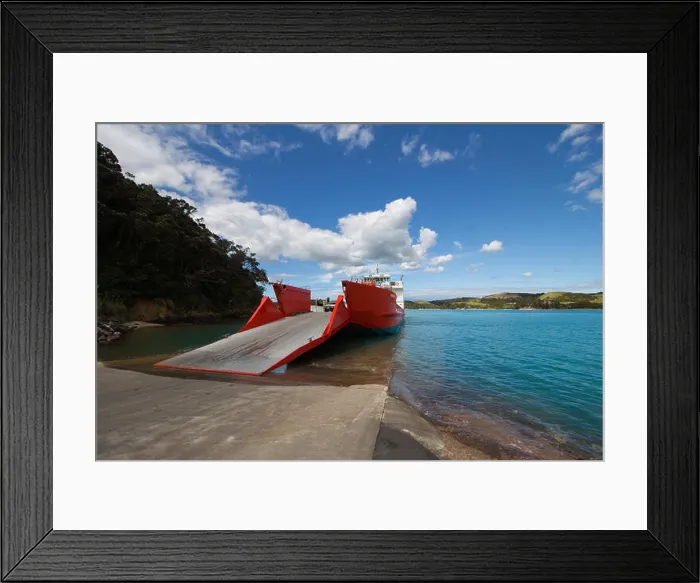 Framed Print : Sealink Waiheke ferry Seabridge at Kennedy Point Wharf, Waiheke Island, Auckland Framed Print : Sealink Waiheke ferry Seabridge at Kennedy Point Wharf, Waiheke Island, Auckland