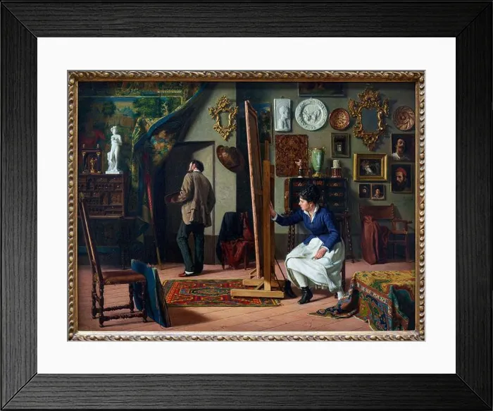 Framed Print : Miguel Jadraque, (Valladolid, 1840 - Madrid) Framed Print : Miguel Jadraque, (Valladolid, 1840 - Madrid)