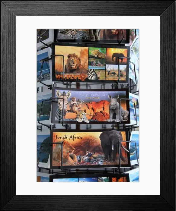 Framed Print : Postcards of South Africa Framed Print : Postcards of South Africa