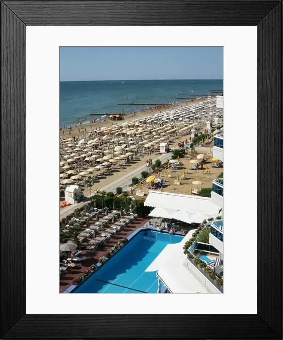 Framed Print : The Lido di Jesolo is the beach area of Jesolo in the province of Venice Italy Framed Print : The Lido di Jesolo is the beach area of Jesolo in the province of Venice Italy