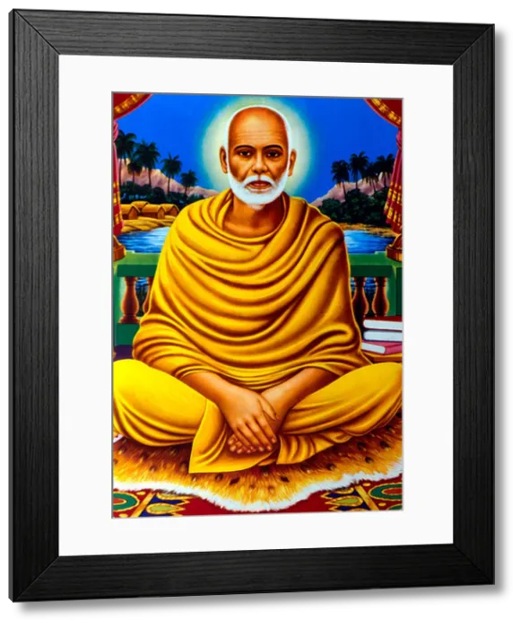 Framed Print : Illustration of Sree Narayana Guru 1856-1928 a Spiritual Leader Framed Print : Illustration of Sree Narayana Guru 1856-1928 a Spiritual Leader