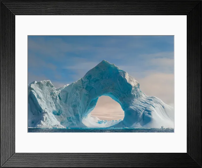Framed Print : Natural Arch carved in an iceberg, Antarctic Sound, Antarctic Peninsula Framed Print : Natural Arch carved in an iceberg, Antarctic Sound, Antarctic Peninsula