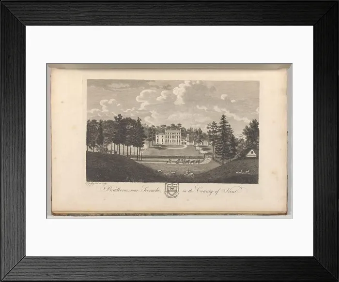 Framed Print : Bradborne, near Sevenoke, in the County of Kent Framed Print : Bradborne, near Sevenoke, in the County of Kent