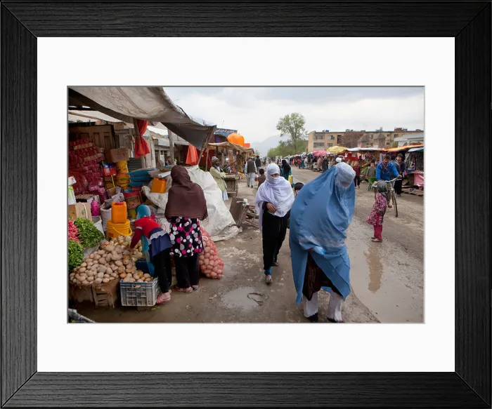 Framed Print : vegetable market in Kabul Framed Print : vegetable market in Kabul