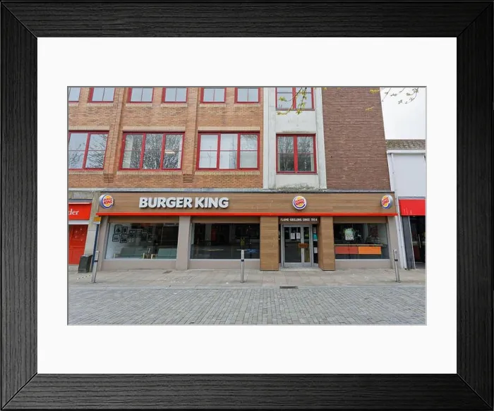 Framed Print : Burger King in Union Street Framed Print : Burger King in Union Street