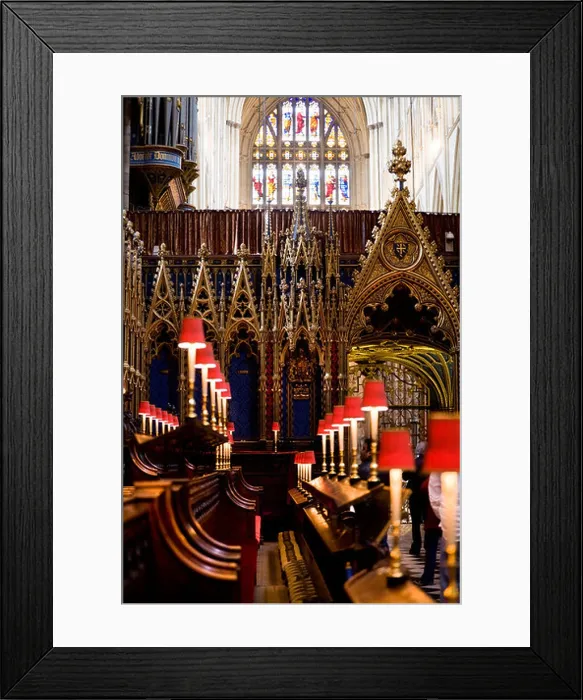 Framed Print : Choir Quire. Coro, La Westminster Abbey Iglesia: England GB Great Britain UK : en el Reino Unido Framed Print : Choir Quire. Coro, La Westminster Abbey Iglesia: England GB Great Britain UK : en el Reino Unido