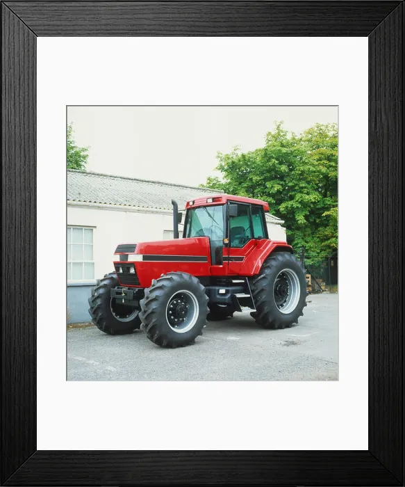 Framed Print : A red coloured tractor Framed Print : A red coloured tractor
