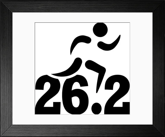 Framed Print : Marathon 26.2 miles Framed Print : Marathon 26.2 miles