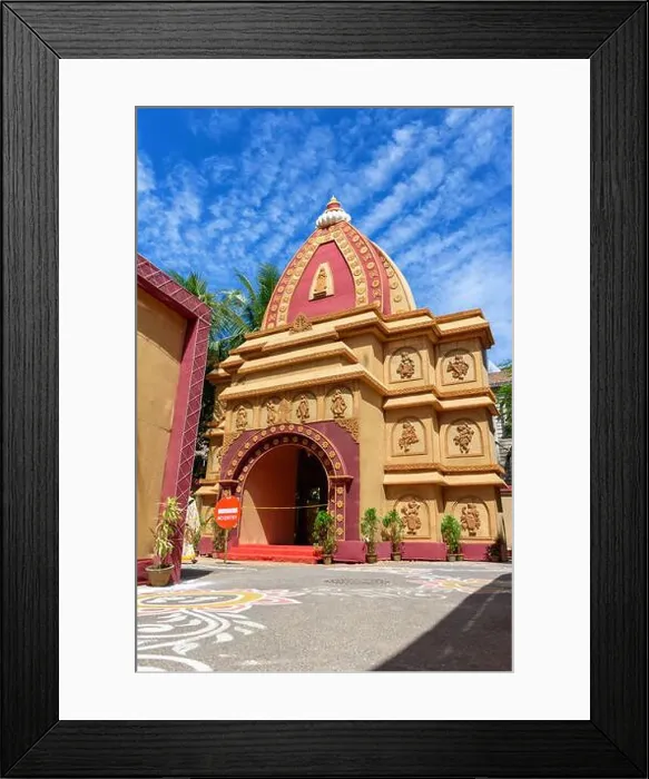 Framed Print : Picture of decorated Durga Puja pandal Framed Print : Picture of decorated Durga Puja pandal