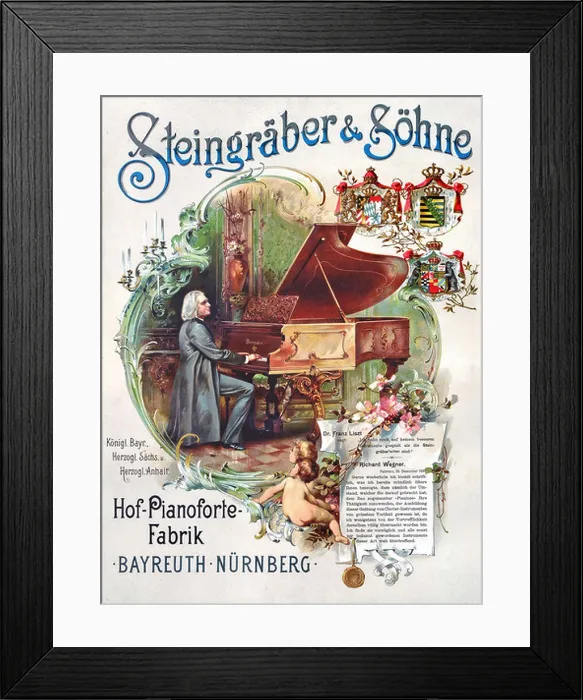 Framed Print : Liszt, Franz, 22.10.1811 - 31.7 Framed Print : Liszt, Franz, 22.10.1811 - 31.7