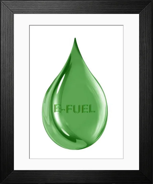 Framed Print : E-fuel, fuel made from CO2, water and green electricity Framed Print : E-fuel, fuel made from CO2, water and green electricity