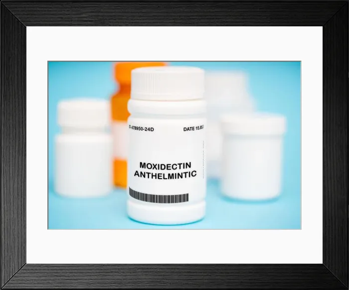 Framed Print : Moxidectin is an anthelmintic medication used to treat parasitic infections caused by nematodes Framed Print : Moxidectin is an anthelmintic medication used to treat parasitic infections caused by nematodes