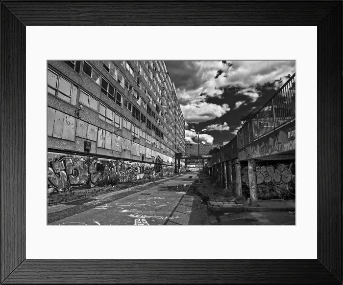 Framed Print : The Heygate Estate is located in Walworth, Southwark, and South London. The estate is currently being demolished