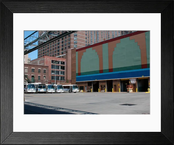 Framed Print : NYC New York City Transit Authority Manhattanville Bus Depot Framed Print : NYC New York City Transit Authority Manhattanville Bus Depot