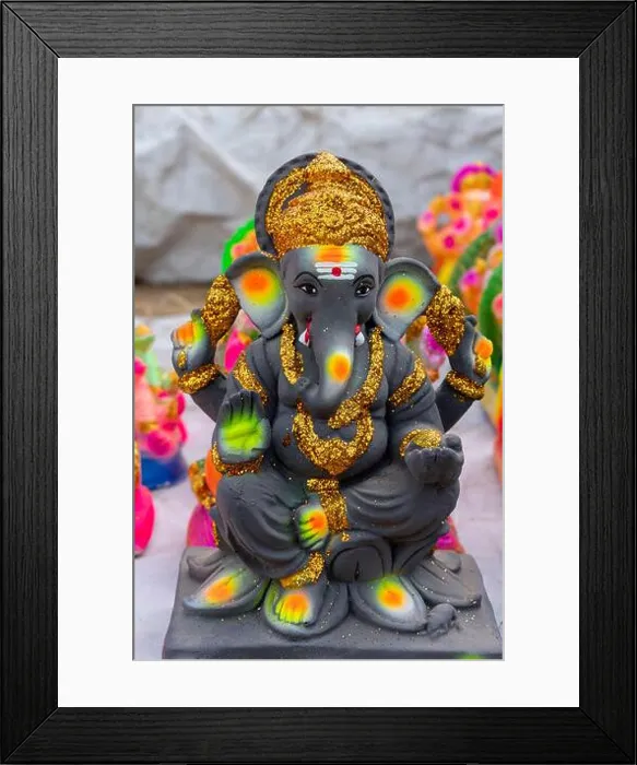 Framed Print : colorful vinayagar idol design in a shop Framed Print : colorful vinayagar idol design in a shop
