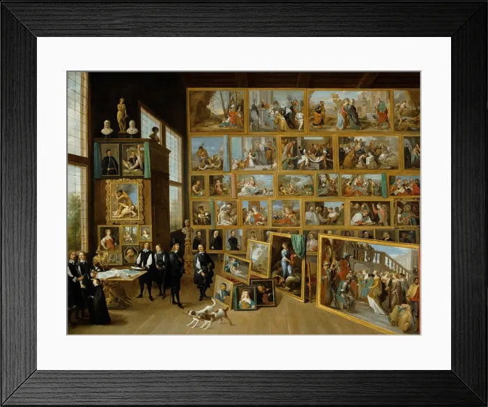 Framed Print : DAVID TENIERS EL JOVEN - El Archiduque Leopoldo Guillermo en su Galería de Bruselas (Kunsthistorisches Museum de Viena) Framed Print : DAVID TENIERS EL JOVEN - El Archiduque Leopoldo Guillermo en su Galería de Bruselas (Kunsthistorisches Museum de Viena)