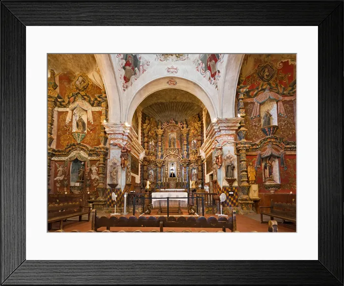 Framed Print : Interior of the historic Mission San Xavier del Bac, near Tucson, Arizona, USA Framed Print : Interior of the historic Mission San Xavier del Bac, near Tucson, Arizona, USA