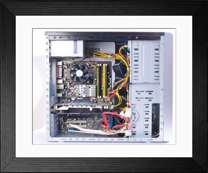 Framed Print : Computer, interior view Framed Print : Computer, interior view