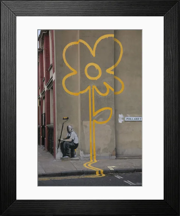 Framed Print : A work by graffiti artist Banksy Framed Print : A work by graffiti artist Banksy