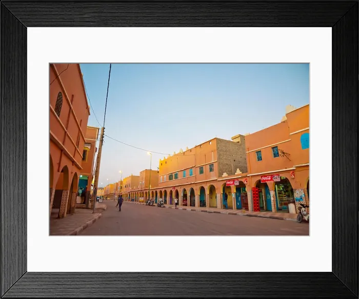 Framed Print : Avenue Mohammed V, main street, Tata, Morocco Framed Print : Avenue Mohammed V, main street, Tata, Morocco
