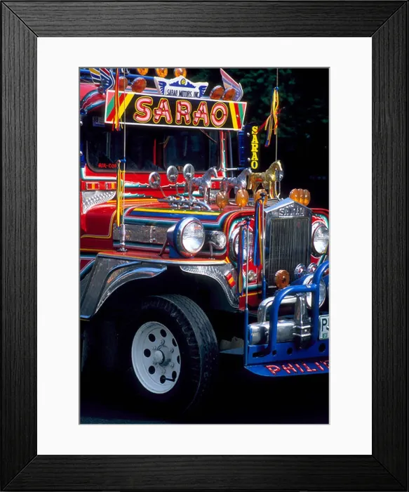 Framed Print : Ornate Jeepney Manila Philippines Framed Print : Ornate Jeepney Manila Philippines